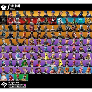 [PC/PSN/XBOX] 121 Skins | OG STW | Black Knight | The Reaper | Omega | Midas | 50 VBUCKS+FULL ACCESS+MAİL CHANGEABLE