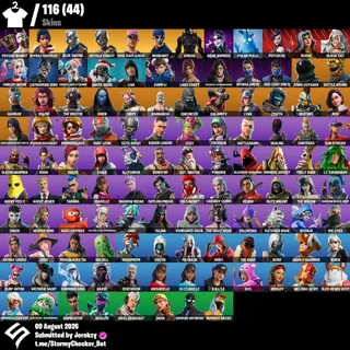 [PC/PSN/XBOX] 116 Skins | OG STW | Sparkle Specialist | Blue Squire | Royale Knight |Omega Stage 5 |Mako|150 VBUCKS+FULL ACCESS