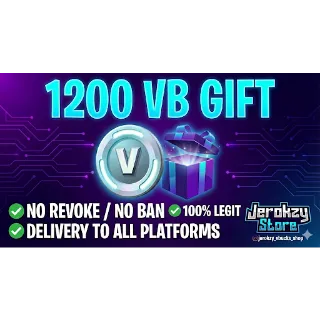 1200 V-Bucks Gift (Skin/Bundle) 🎁 | 100% LEGIT & SAFE ✅ | Organic Farmed - No Revokes!