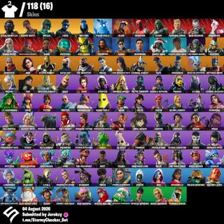 [PC/PSN/XBOX] 118 Skins | Stealth Reflex | Travis Scott | Reflex | Fixer | Sultura | 550 VBUCKS+FULL ACCESS