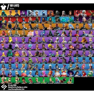 [PC/PSN/XBOX] 151 Skins Stacked|OG STW| Surf Strider |Recon Expert| Candy Axe|Hana| 400 VBUCKS+FULL ACCESS