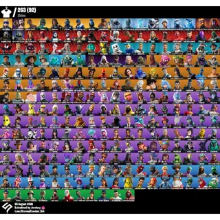 [PC/PSN/XBOX] 263 Skins | Neo Versa | Travis Scott | Psycho Bandit|Reflex|Diamond Jack|600 VBUCKS+FULL ACCESS+MAİL CHANGEABLE