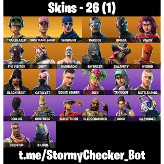 [PC/PSN/XBOX] 26 Skins | Og Stw | Omega | Trailblazer | Drift | Freestylin | Warpaint |FULL ACCESS 