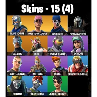 [PC/PSN/XBOX] 15 Skins | OG STW LİMİTED EDİTİON | Blue Squire |Drift | Rogue Agent | Lucky | 1250 VB+FULL ACCESS