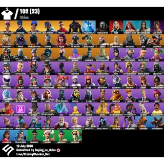 [PC/PSN/XBOX] 102 Skins | OG STW PL 73| OMEGA STAGE 5 |Blue Team Leader | Blue Striker | 300 VBUCKS+FULL ACCESS