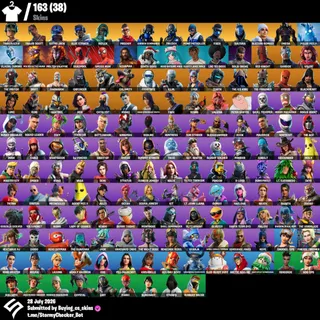 [PC/PSN/XBOX] 163 Skins | Travis Scott  | Astro Jack  | Reflex | Omega Stage 5 |150 VBUCKS+FULL ACCESS+STACKED