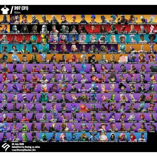 [PC/XBOX] 207 Skins | OG STW | Black Knight | Sparkle Specialist |Havoc|Floss |Fresh| | AC/DC |1200 VBUCKS+FULL ACCESS