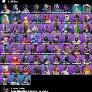 Fortnite Account Og Mail Fa 66 Skins 700 Vbucks All Platforms İnsta Delivery