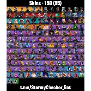 [PC/PSN/XBOX] 158 Skins|OG STW | Havoc | Chun-Li | Cammy|VanossGaming | Fortnite+GTA | 100 VB FA MAİL CHANGABLE