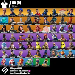 [PC/PSN/XBOX] 60 Skins | OG STW | Rose Team Leader | Warpaint | Redcap | Explorer Emilie | Blue Team Leader | FULL ACCESS