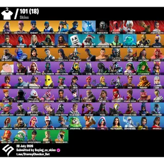 [PC/PSN/XBOX] 101 Skins | OG STW | Glow | Midas | Marshmello | Point Patroller | Cloud Striker | 1150 VB  VBUCKS+FULL ACCESS