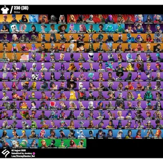 [PC/PSN/XBOX] 230 Skins | OG STW | Arcane Jinx  | Chun-Li | Harley Quinn | Lara Croft | 350 VBUCKS+FULL ACCESS+MAİL CHANGEABLE