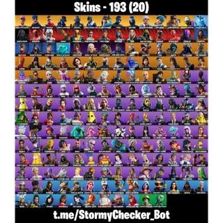 [PC/PSN/XBOX] 193 Skins|OG STW POWER LEVEL 108 STACKED| Yellow Jacket|Midas|Lara Croft|150 VBUCKS FULL ACCESS