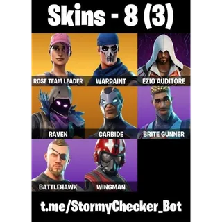 [PC/PSN/XBOX] 8 Skins |OG STW| Rose Team Leader |Raven| Brite Gunner | Carbide |  FA MAİL CHANGABLE