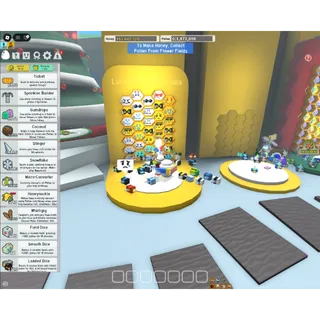 Bee Swarm Simulator Game Account | BSS | 35 bees / 24 types 🐝 | 162M honey 🍯 + More 🔥