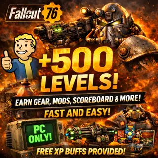 Fallout 76 PC +500 Fast Level Boosting