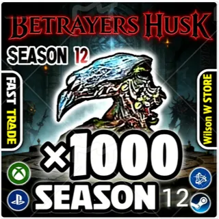 S12 DIABLO 4  ×1000  ( BETRAYERS HUSK )  Diablo 4  Available on all platforms, fast shipping.