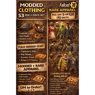 Modded Apparel & Rare Apparel – Best Prices Available