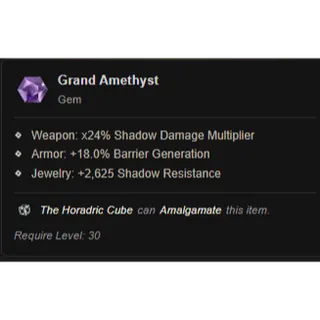 Diablo 4 Season 14 ⭐ x1  Grand Amethyst  Gem ⭐ Instant delivery   Diablo IV  ⭐Death Awakening