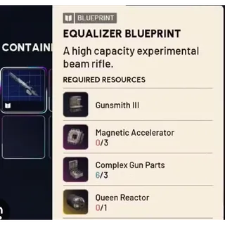 Arc Raiders - equalizer Crafting   Materials   * 6