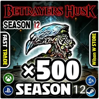 S12 DIABLO 4  X 500 (  BETRAYERS HUSK  )  Diablo IV  Available on all platforms, fast shipping.