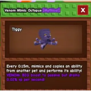 HUGE VENOM MIMIC OCTOPUS | 15s CD | 69KG+ | GROW A GARDEN