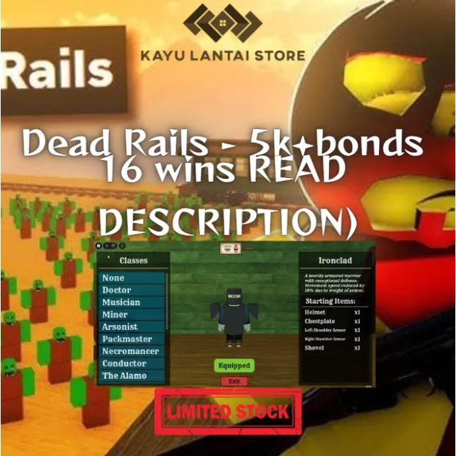 Dead Rails ACCOUNT - 5k+bonds 16 win - Dead Rails Game Item - Gameflip