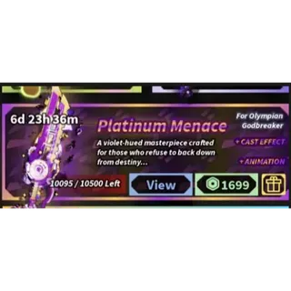 Platinum Menace | FISCH