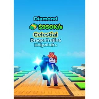Kick a lucky block| Celestial | Dragonfrutina Dholphinita DIAMOND | BASE LEVEL | FAST DELIVERY | CHEAPESTT