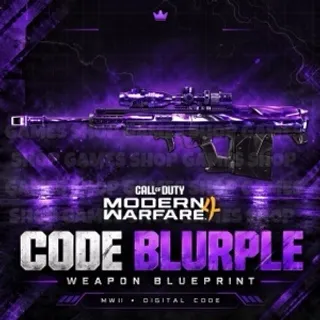 Call of Duty Modern Warfare 4 Code Blurple Weapon Blueprint