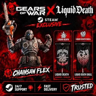 Gears of WAR E-Day Liquid DEATH Chainsaw Flex SKIN DLC Steam