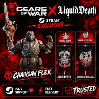 Gears of WAR E-Day Liquid DEATH Chainsaw Flex SKIN DLC Steam