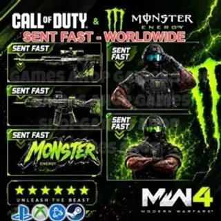 CALL OF DUTY: MODERN WARFARE 4 Monster Energy full set 