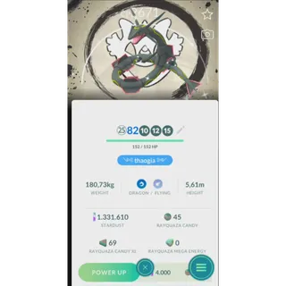 Rayquaza Shiny Background Global - Trade 20k Dust