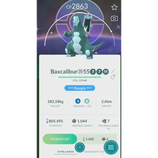 Baxcalibur Shiny Background + Skill special Glaive Rush - Trade 20k dust