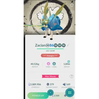 Zacian Crowned Shiny Background - Trade 20k dust