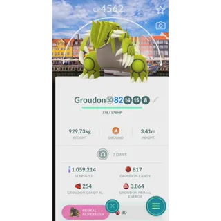 Groudon Shiny Level 50 Background Copenhagen - Trade 20k Dust