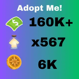 160k+ Bucks ,potions x567 campass coin 6K+