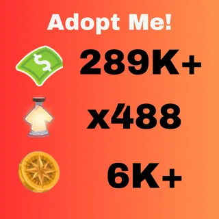 289k+ Bucks ,potions x488 campass coin 6K+