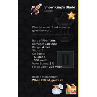 Pixel Quest - Snow King's Blade