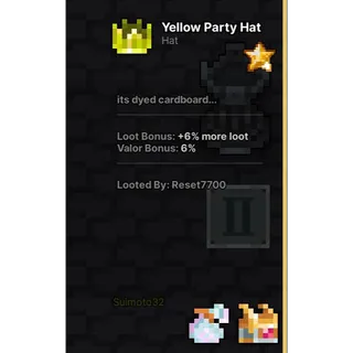 Pixel Quest - Yellow Party Hat