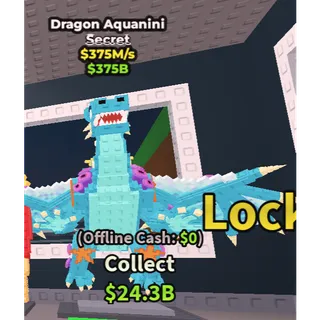 💎 DRAGON AQUANINI 375  M  / s  SECRET BASE  | SAFE & LEGIT 🔒 | INSTANT DELIVERY ⚡ | CHEAP 💎 | LOW PRICE 💰