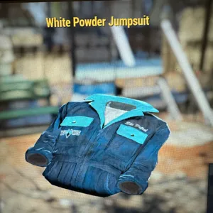 white powder jumpsuit