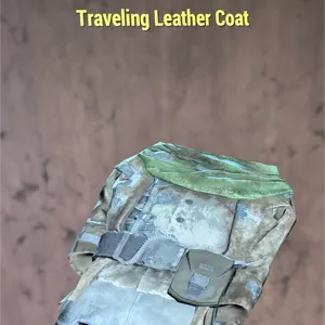 travelling leather coat