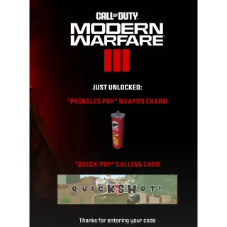 Call of Duty MW3 Pringles