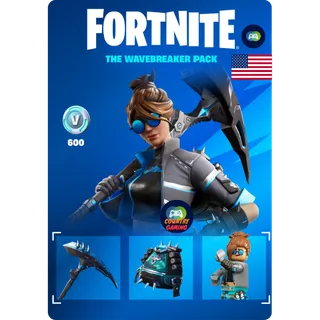 Fortnite The Wavebreaker Pack + 600 V-Bucks Xbox United States