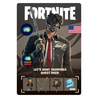 Fortnite Let's Hunt Vampires Quest Pack + 1500 V-Bucks United States