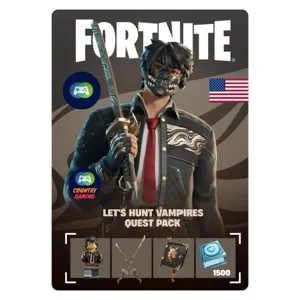 Fortnite Let's Hunt Vampires Quest Pack + 1500 V-Bucks United States