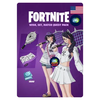 Fortnite Wish, Set, Match Quest Pack + 1500 V-Bucks United States