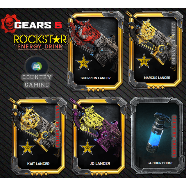 Gears 5 Rockstar Exclusive Lancer Dlc Pack 5 - roblox code id for rockstar